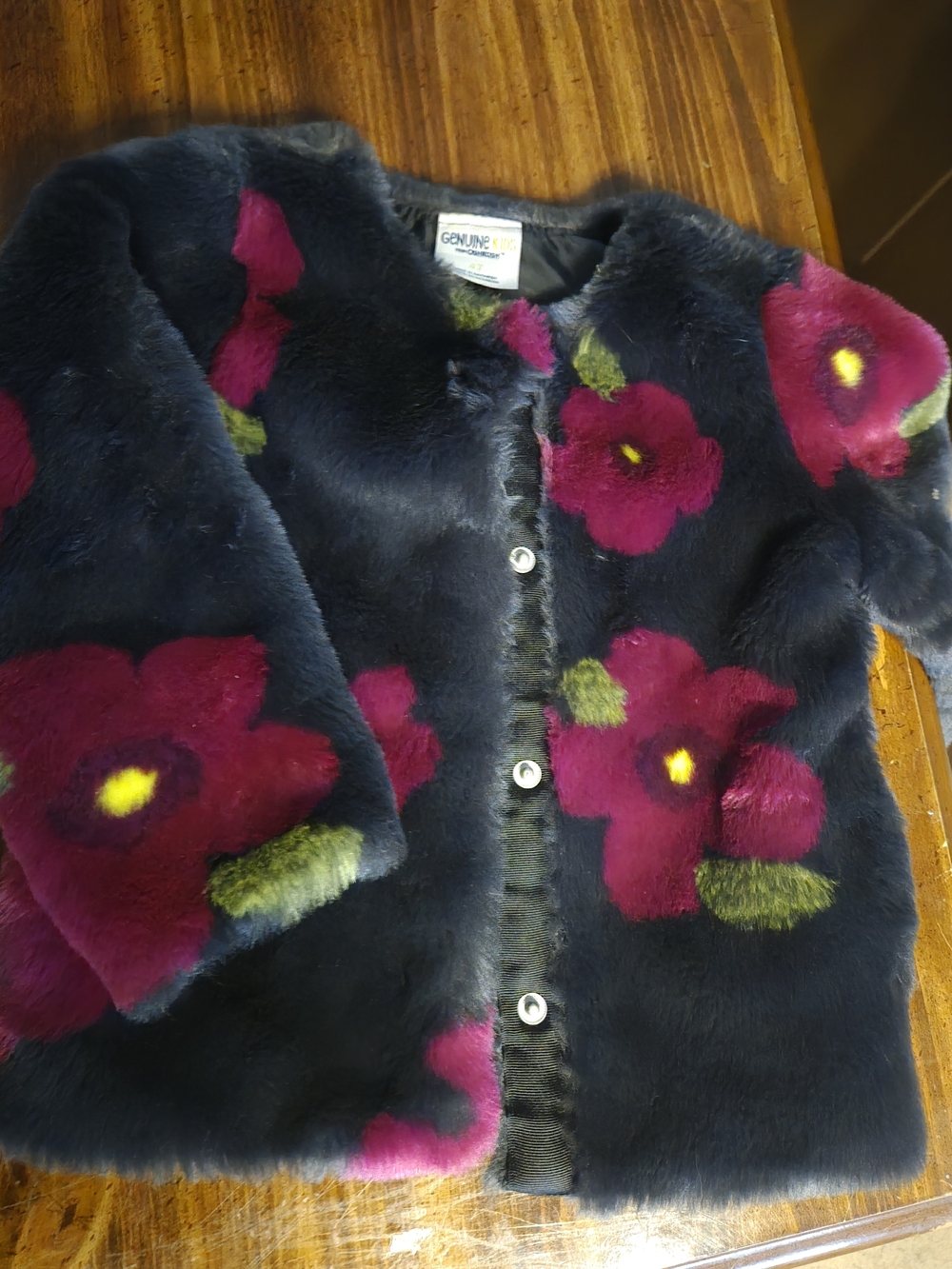 OshKosh B'gosh Black Faux Fur-Lined Jacket